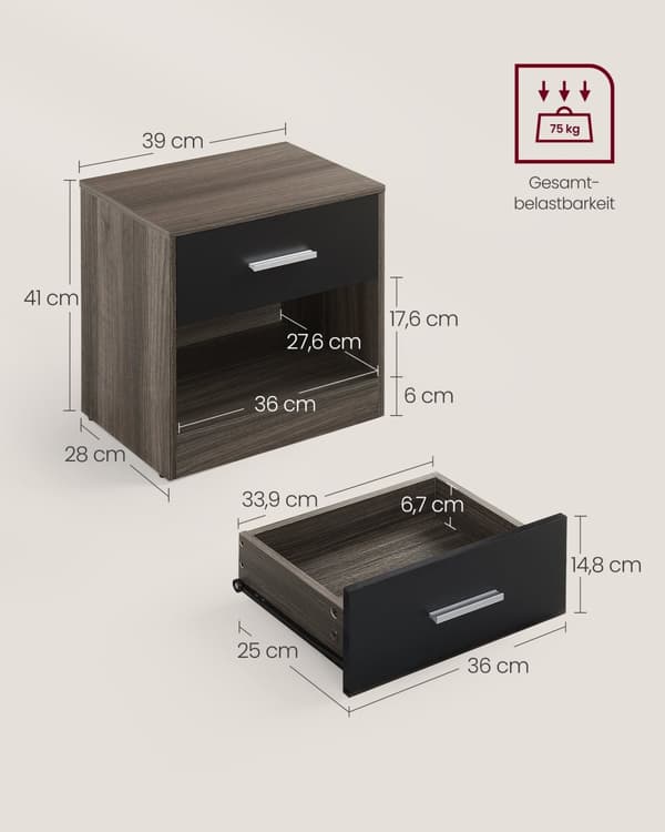 Sivupöytä laatikkohuoneessa