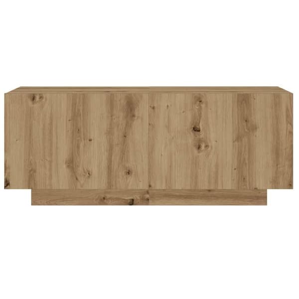 vidaXL Yöpöytä käsityöläinen tammi 100x35x40 cm tekninen puu