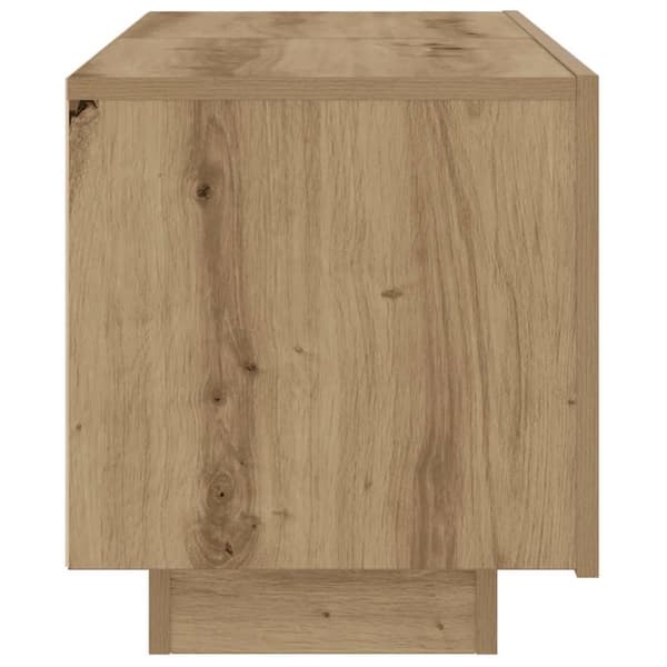 vidaXL Yöpöytä käsityöläinen tammi 100x35x40 cm tekninen puu