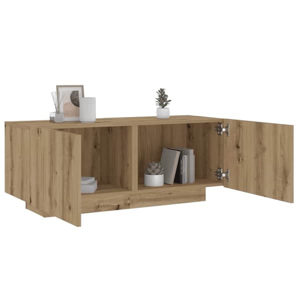 vidaXL Yöpöytä käsityöläinen tammi 100x35x40 cm tekninen puu