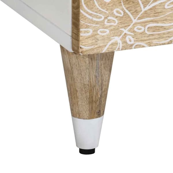 vidaXL Nattbord 50x33x60 cm heltre mango