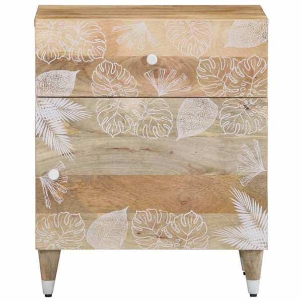 vidaXL Nattbord 50x33x60 cm heltre mango