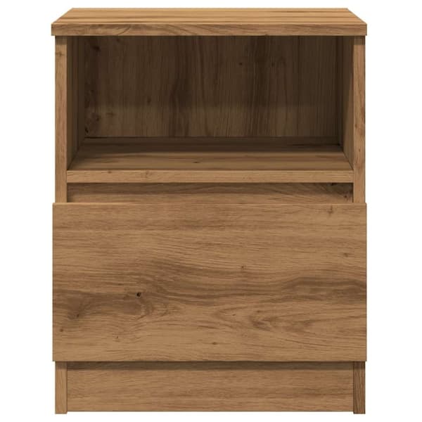 vidaXL Nattbord artisan eik 40x40x50 cm konstruert tre