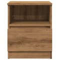 Miniatyrbilde 6 av 11: vidaXL Nattbord artisan eik 40x40x50 cm konstruert tre