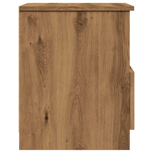 vidaXL Nattbord artisan eik 40x40x50 cm konstruert tre