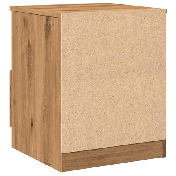 vidaXL Nattbord artisan eik 40x40x50 cm konstruert tre