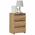 Miniatyrbilde 5 av 11: vidaXL Nattbord artisan eik 40x35x62,5 cm konstruert tre