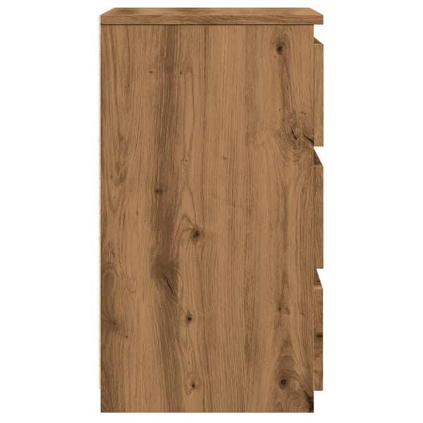 vidaXL Nattbord artisan eik 40x35x62,5 cm konstruert tre