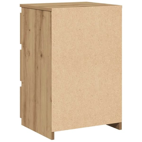 vidaXL Nattbord artisan eik 40x35x62,5 cm konstruert tre