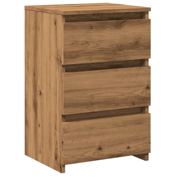 vidaXL Nattbord artisan eik 40x35x62,5 cm konstruert tre