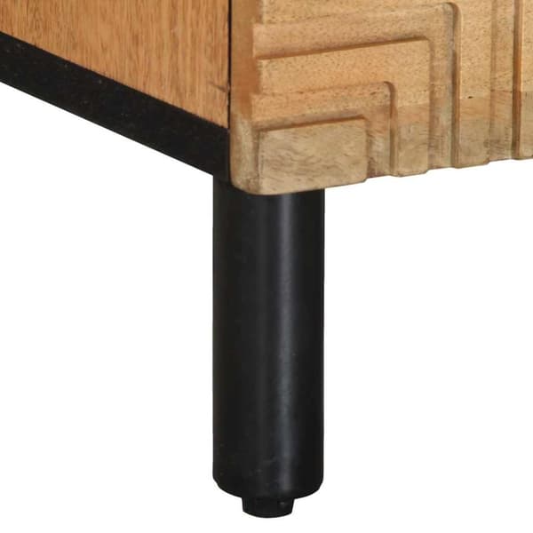 vidaXL Nattbord 2 stk brun 40x33x46 cm heltre mango