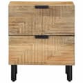 Miniatyrbilde 2 av 11: vidaXL Nattbord 2 stk brun 40x33x46 cm heltre mango
