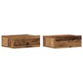Miniatyrbilde 1 av 2: vidaXL Flytende nattbord 2 stk gammelt tre 40x32x15 cm konstruert tre