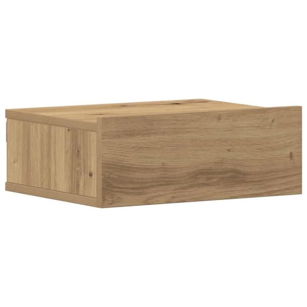 vidaXL Flytende nattbord 2 stk artisan eik 40x32x15 cm konstruert tre