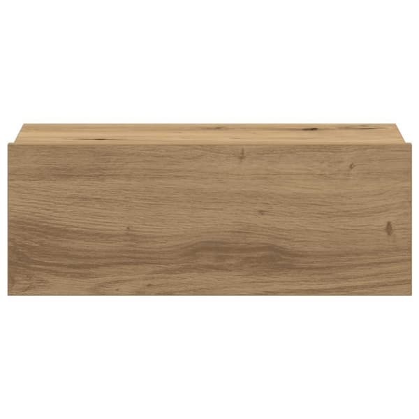 vidaXL Flytende nattbord 2 stk artisan eik 40x32x15 cm konstruert tre