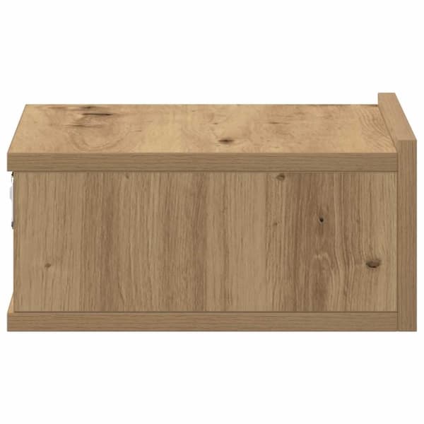 vidaXL Flytende nattbord 2 stk artisan eik 40x32x15 cm konstruert tre