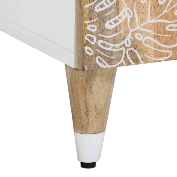 vidaXL Nattbord 50x33x60 cm heltre mango