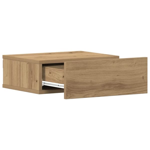 vidaXL Flytende nattbord artisan eik 40x32x15 cm konstruert tre