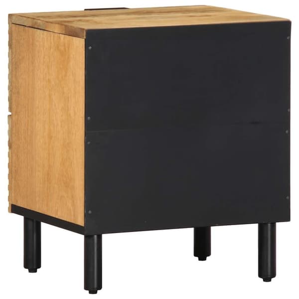 vidaXL Nattbord brun 40x33x46 cm heltre mango