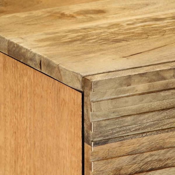 vidaXL Nattbord brun 40x33x46 cm heltre mango