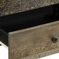 Miniatyrbilde 7 av 11: vidaXL Nattbord lysegrå 50x33x60 cm heltre mango