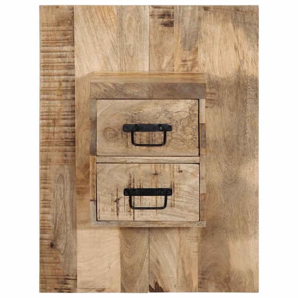 vidaXL Nattbord 60x32x80 cm grovt heltre mangotre