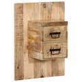 Miniatyrbilde 1 av 11: vidaXL Nattbord 60x32x80 cm grovt heltre mangotre