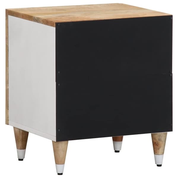 vidaXL Nattbord 40x33,5x46 cm heltre mango