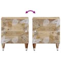 Miniatyrbilde 6 av 11: vidaXL Nattbord 40x33,5x46 cm heltre mango