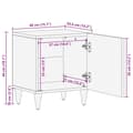 Miniatyrbilde 11 av 11: vidaXL Nattbord 40x33,5x46 cm heltre mango