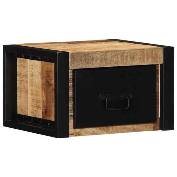 vidaXL Nattbord 40x35x25 cm grovt heltre mangotre