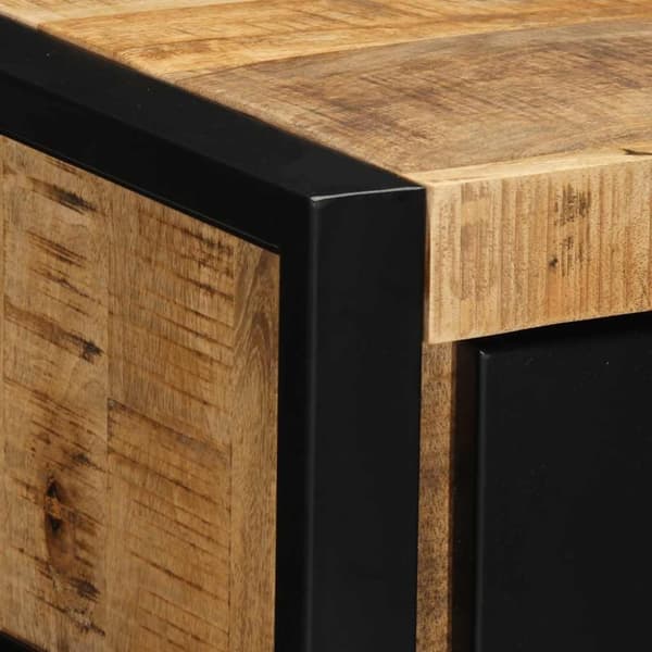 vidaXL Nattbord 2 stk 40x35x25 cm grovt heltre mangotre