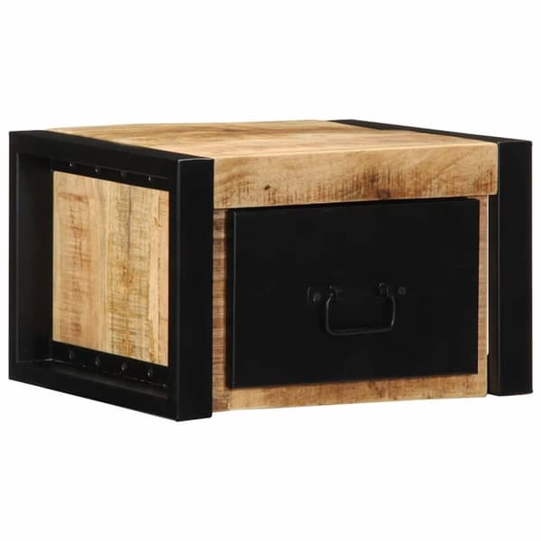 vidaXL Nattbord 2 stk 40x35x25 cm grovt heltre mangotre