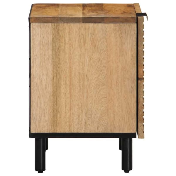 vidaXL Nattbord brun 40x33x46 cm heltre mango