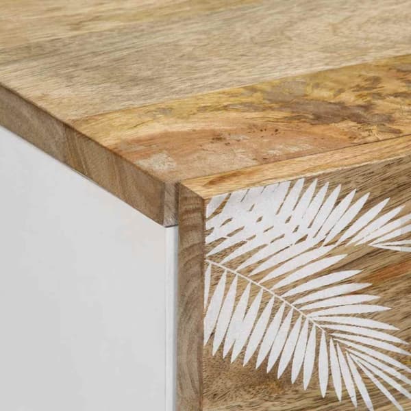 vidaXL Nattbord 50x33x60 cm heltre mango