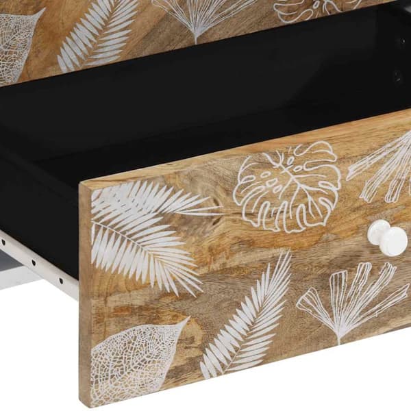 vidaXL Nattbord 50x33x60 cm heltre mango