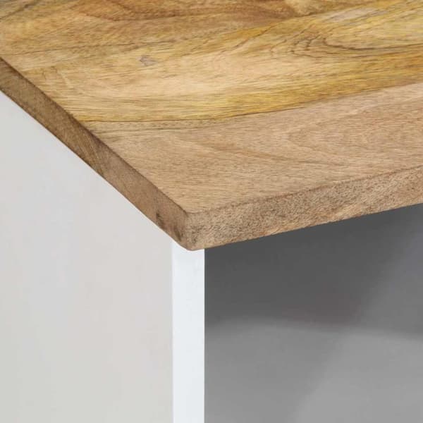 vidaXL Nattbord 2 stk 40x33x46 cm heltre mango
