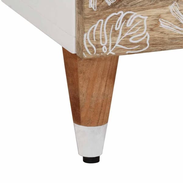 vidaXL Nattbord 2 stk 40x33x46 cm heltre mango