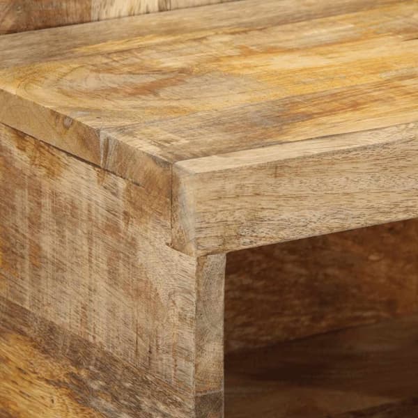 vidaXL Nattbord 50x27x50 cm grovt heltre mangotre
