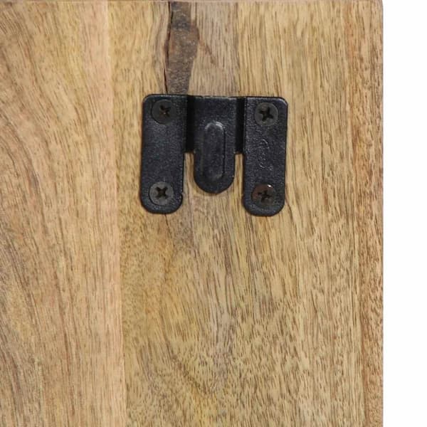 vidaXL Nattbord 50x27x50 cm grovt heltre mangotre