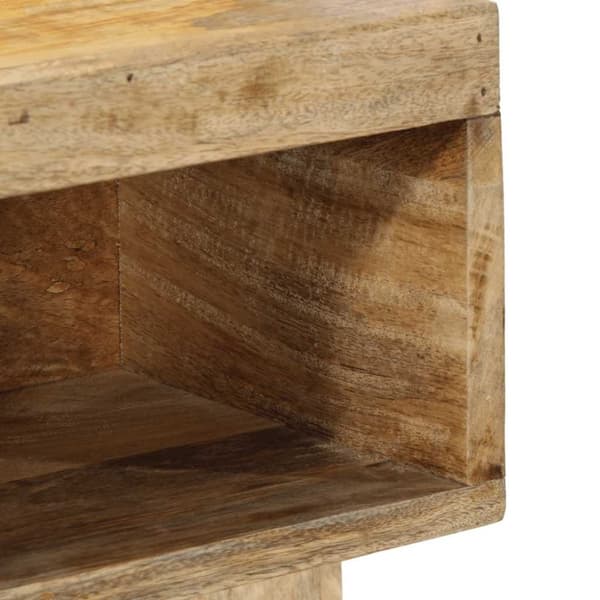 vidaXL Nattbord 50x27x50 cm grovt heltre mangotre
