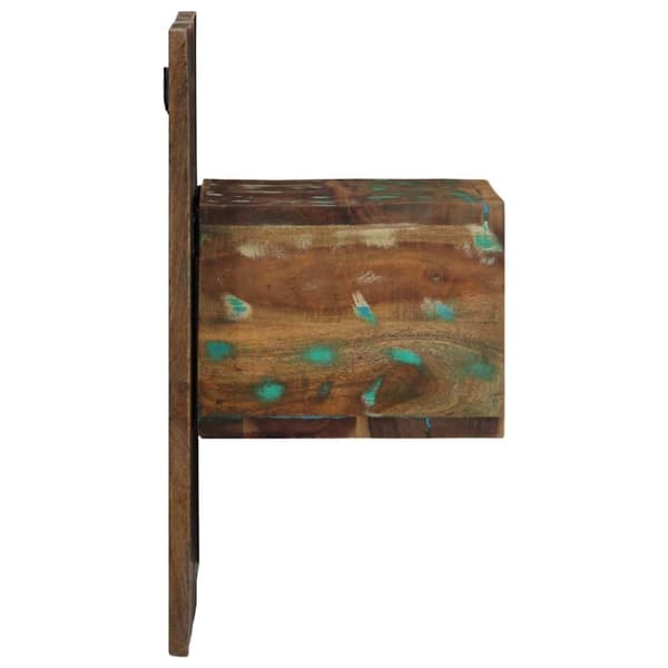 vidaXL Nattbord flerfarget 50x27x50 cm gjenvunnet heltre