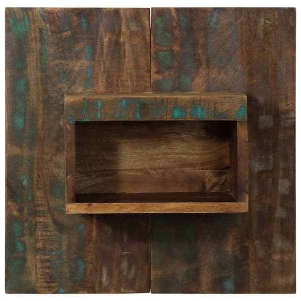 vidaXL Nattbord flerfarget 50x27x50 cm gjenvunnet heltre