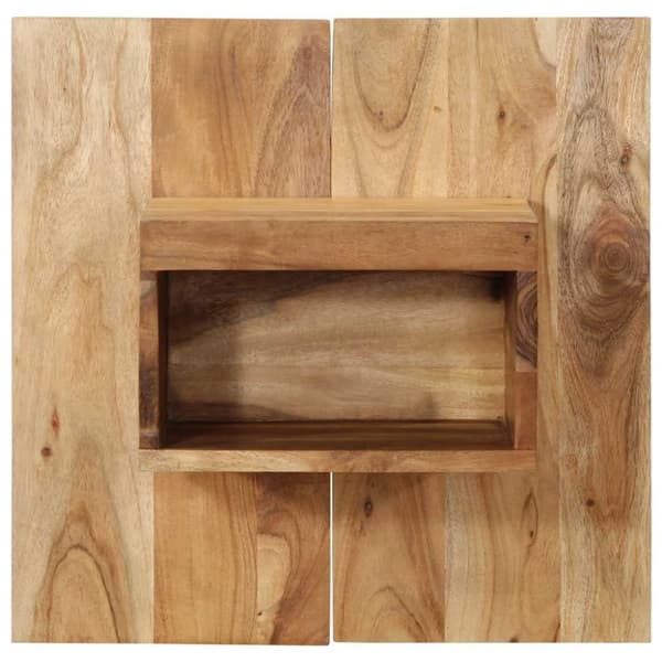 vidaXL Nattbord 50x27x50 cm heltre akasie