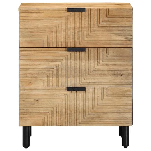 vidaXL Sängskåp brun 50x33x60 cm mango i massivt trä