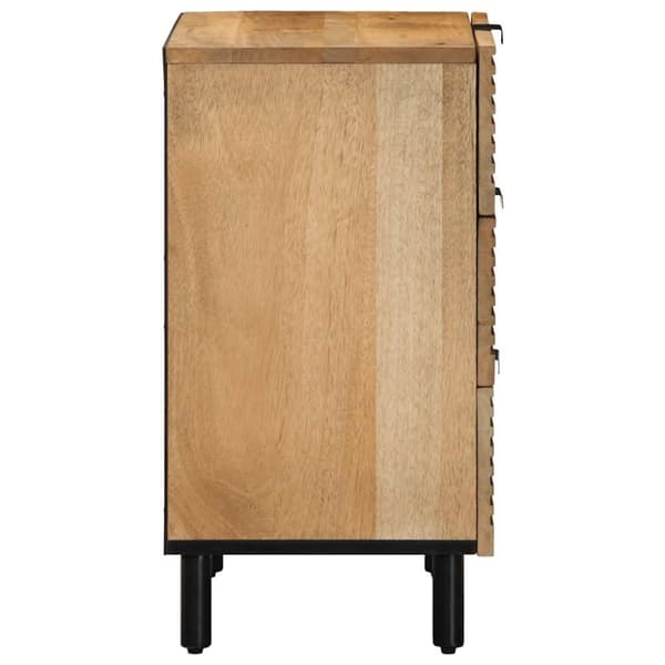 vidaXL Sängskåp brun 50x33x60 cm mango i massivt trä