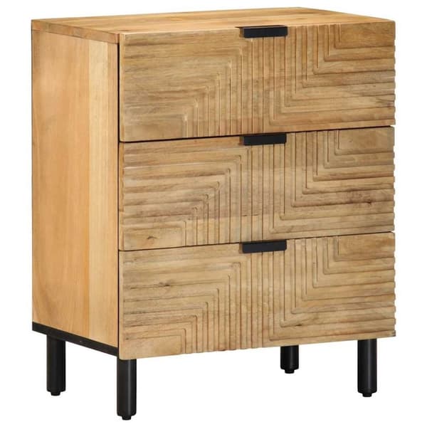 vidaXL Sängskåp brun 50x33x60 cm mango i massivt trä