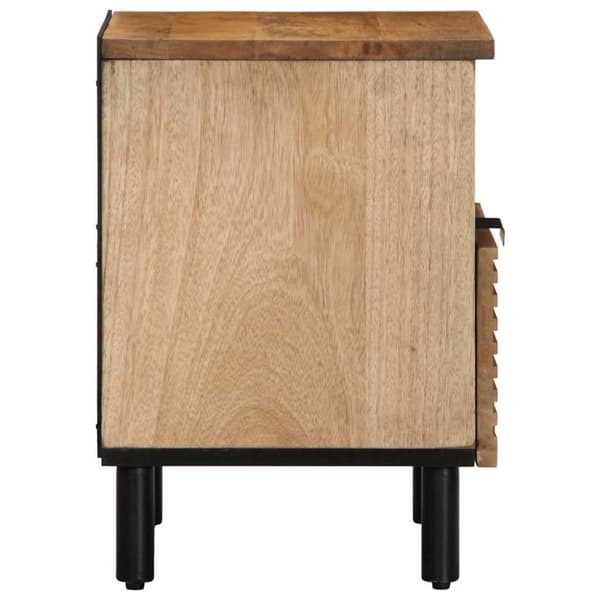 vidaXL Nattbord brun 40x33x46 cm heltre mango