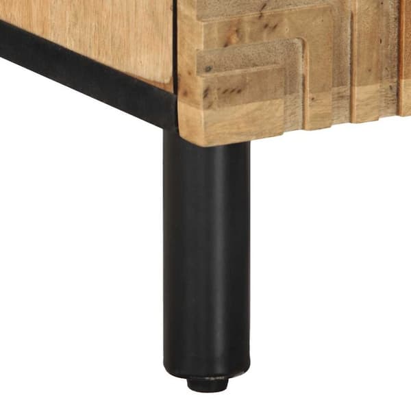 vidaXL Nattbord brun 40x33x46 cm heltre mango