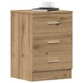 Miniatyrbilde 2 av 11: vidaXL Nattbord 2 stk artisan eik 38x35x55 cm konstruert tre